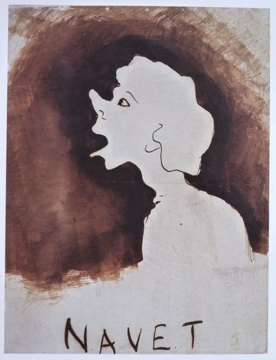 Turnip, Ink Drawing by Victor Hugo